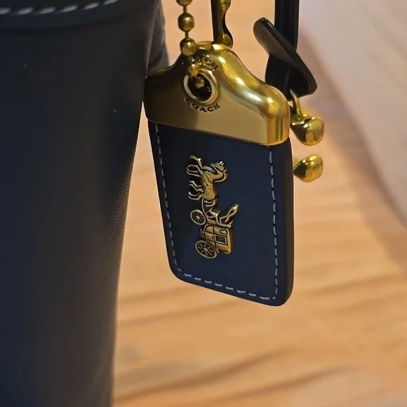 Coach Navy Blue Bucket Bag - Picture 2 of 10